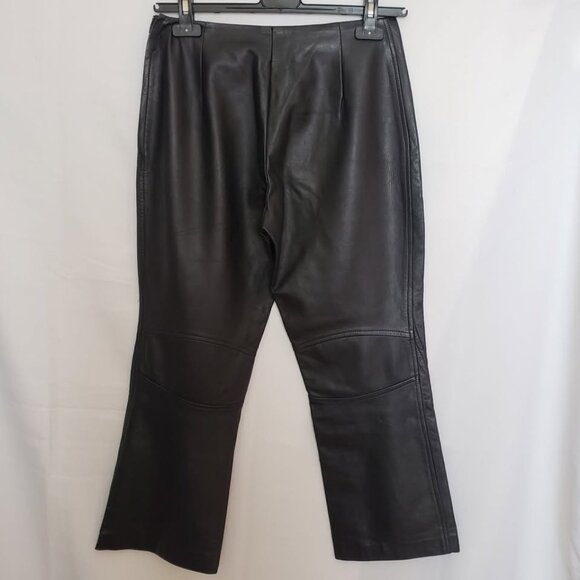 Roots Cropped Leather Pants - Picture 2 of 3